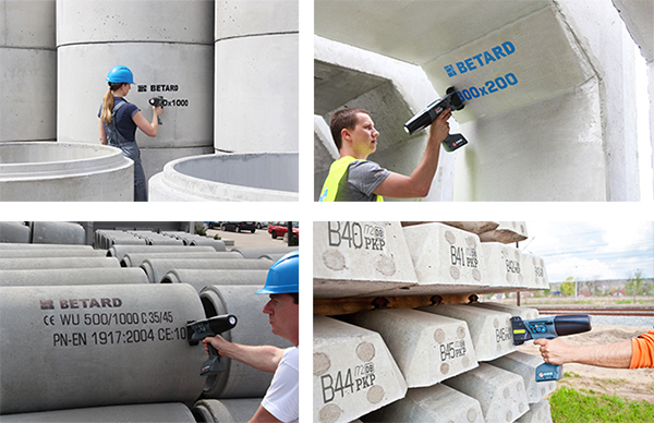 EBS-260手持噴碼機在混凝土制品行業(yè)中的應(yīng)用